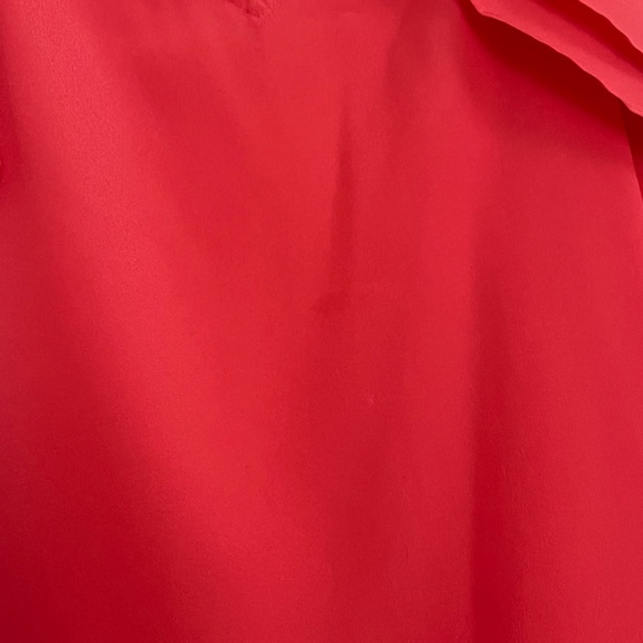 #48 BAR III • COLD SHOULDER RUFFLE SPAGHETTI STRAP TOP • CORAL PINK - Picture 5 of 5